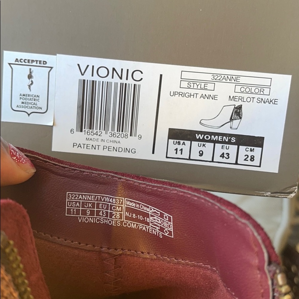 Vionic Anne Boot 11 - Great condition - Picture 7 of 7